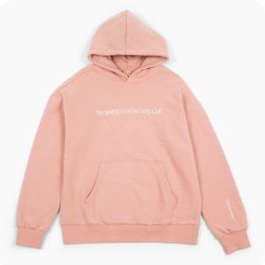 Cry A Lot! (wipe tears here)™ Hoodie (Small-Pink) - NWOT